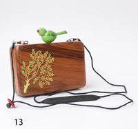 Kakoli wooden clutch - KO-B13