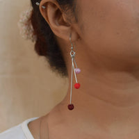 Aabha 3 line Short earrings- ABH3-SH-E1