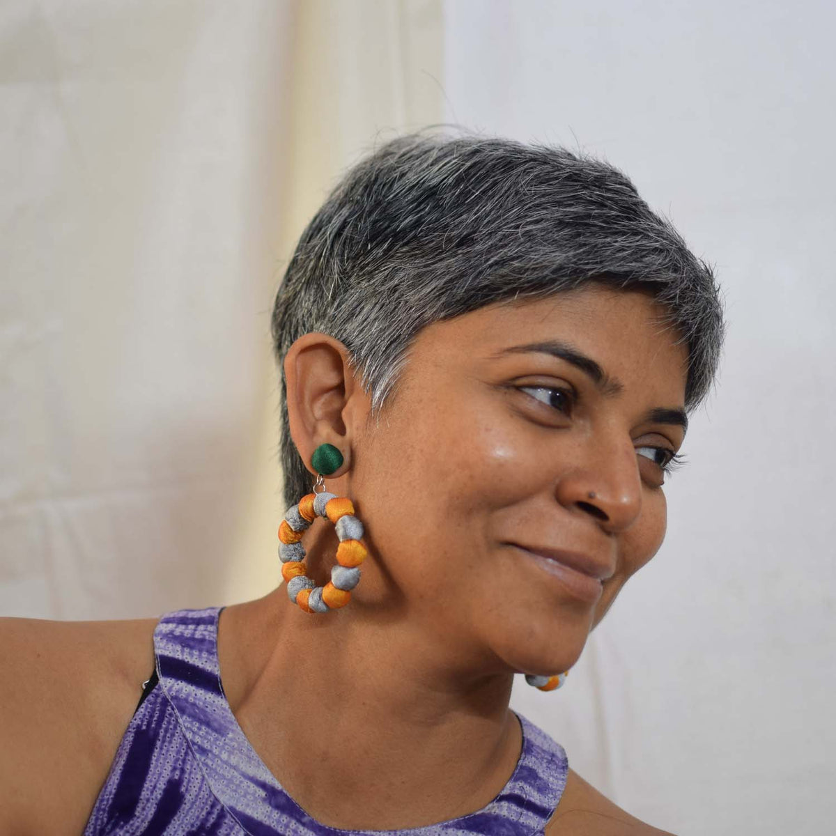 Khushi Big Round Stud earrings KHU/B-E1