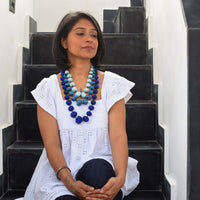 Aditi Neckpiece-Blue AD-N1