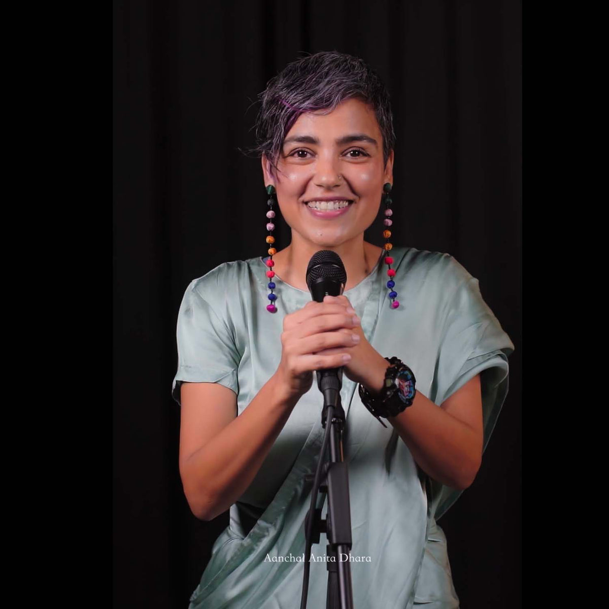 Rupa earrings long/hairclip