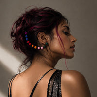 Rupa earrings long/hairclip