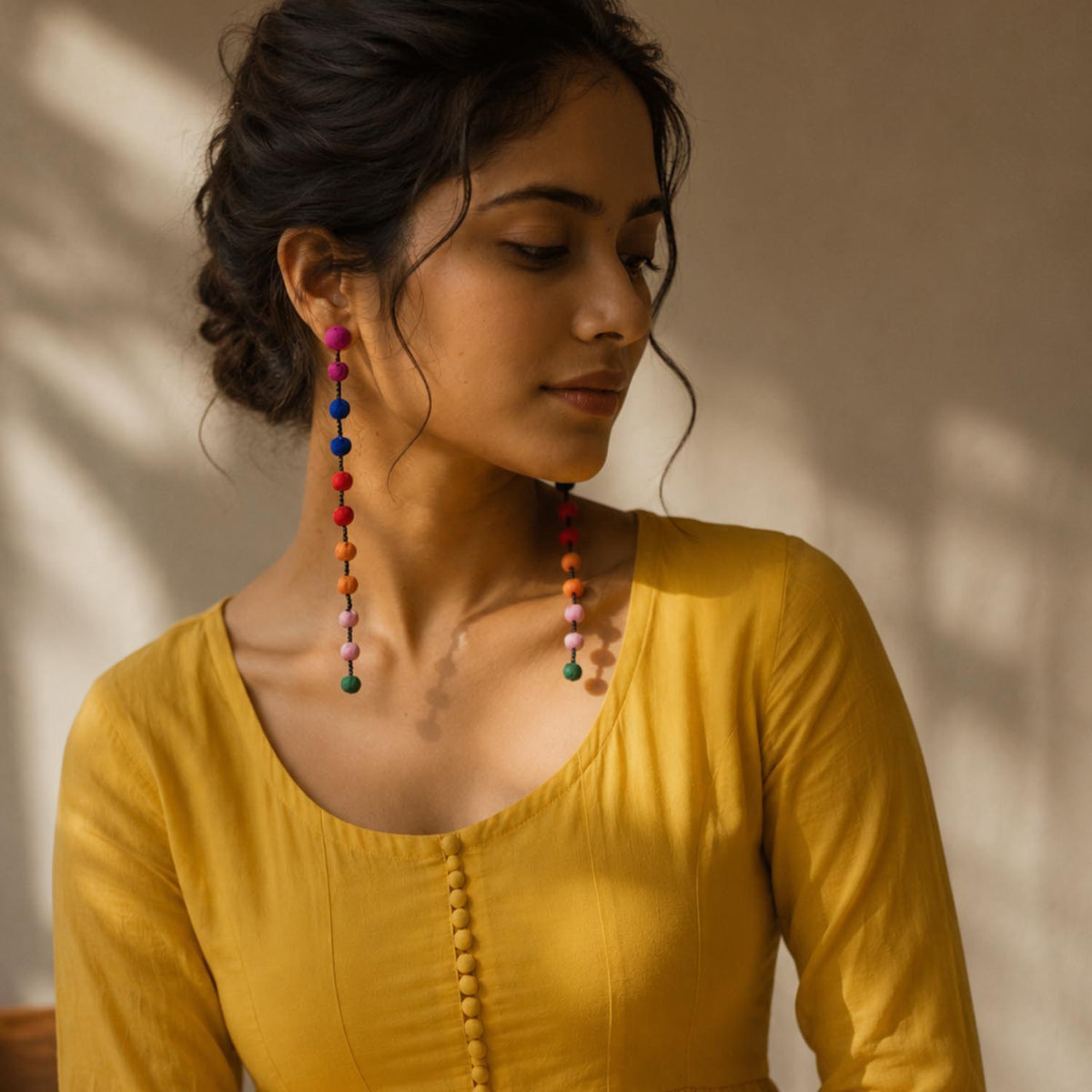 Rupa earrings long/hairclip