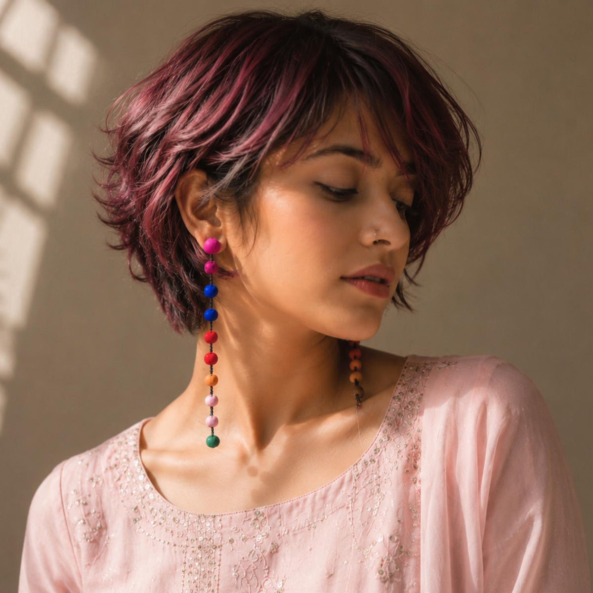 Rupa earrings long/hairclip