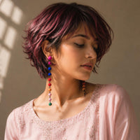 Rupa earrings long/hairclip