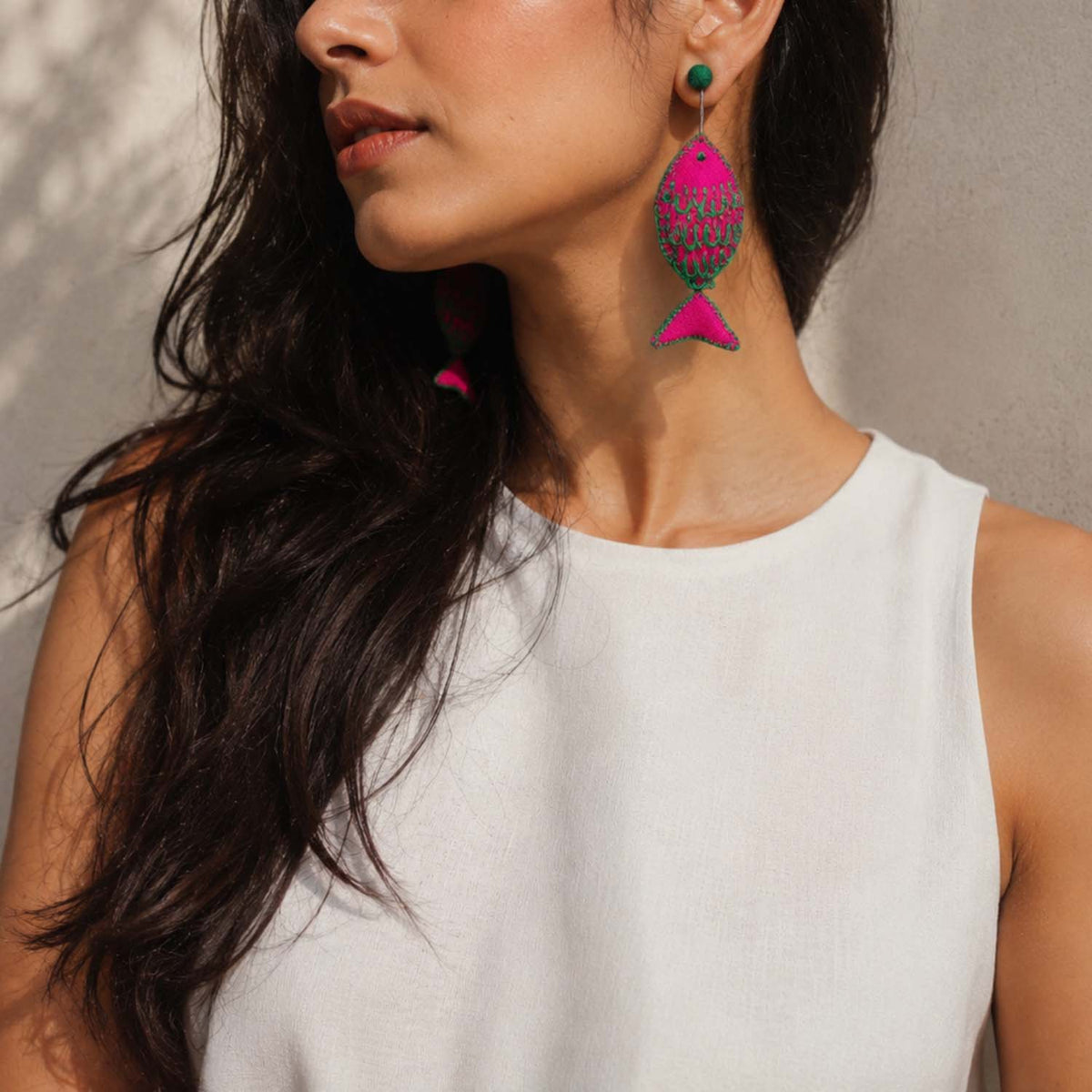 Rui Earrings- Pink