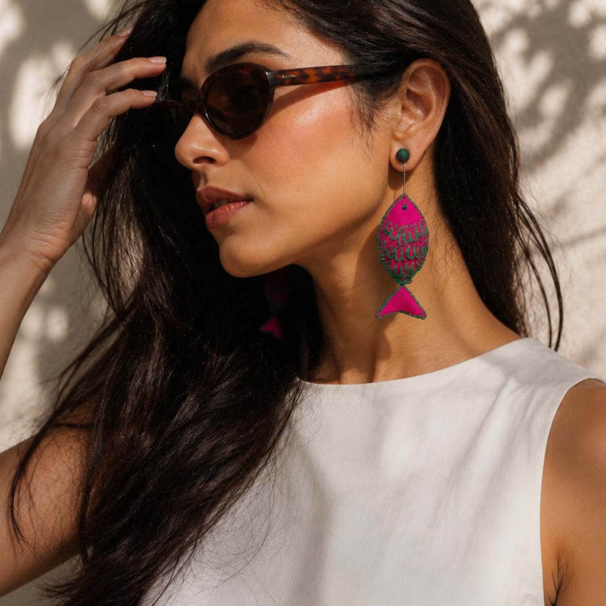 Rui Earrings- Pink