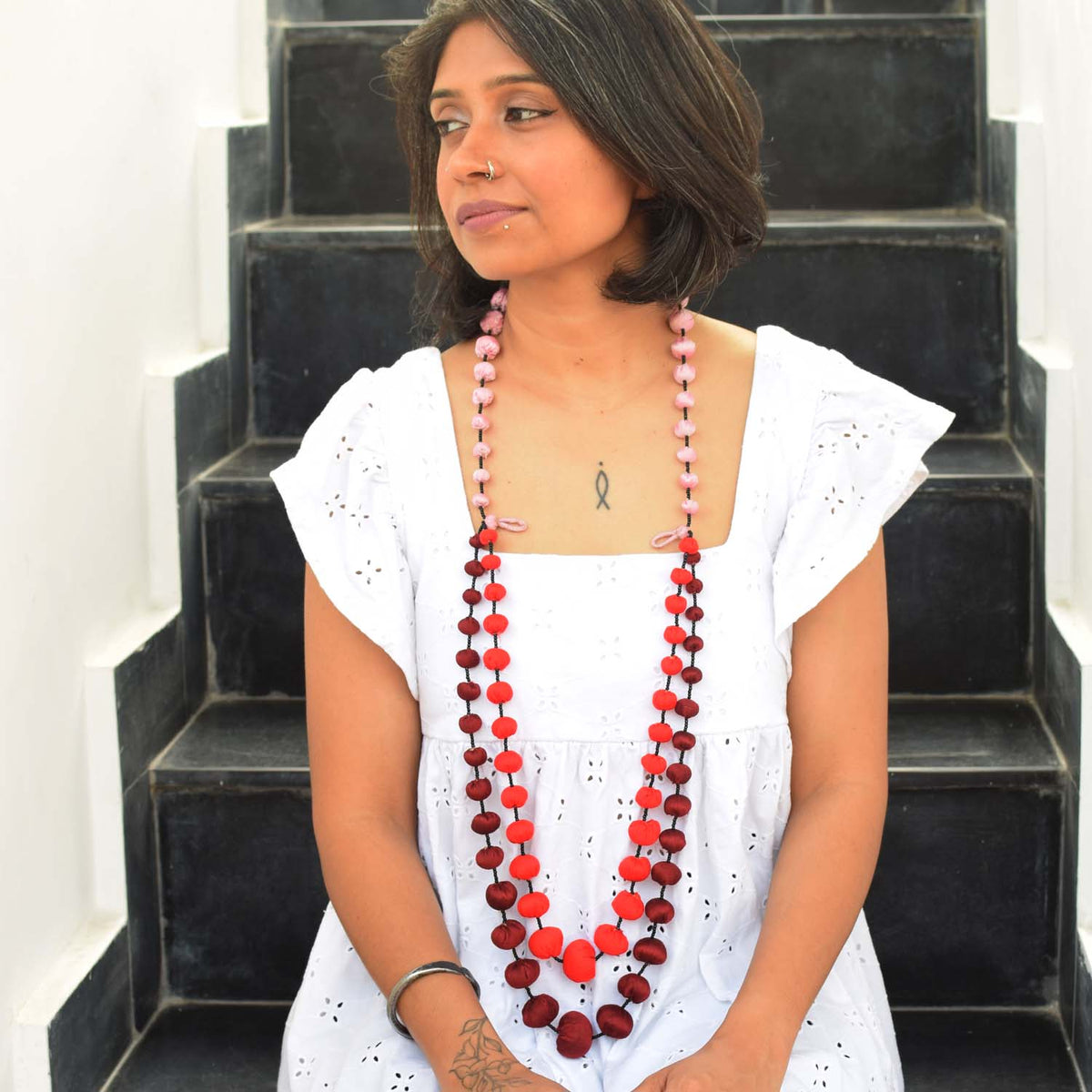 Aditi Neckpiece-Red AD-N2