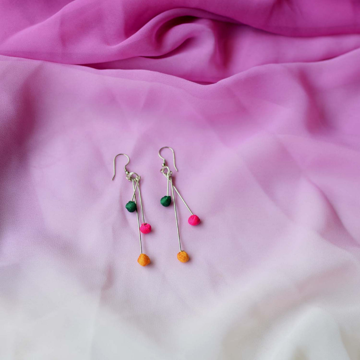 Aabha 3 line Short earrings- ABH3-SH-E2