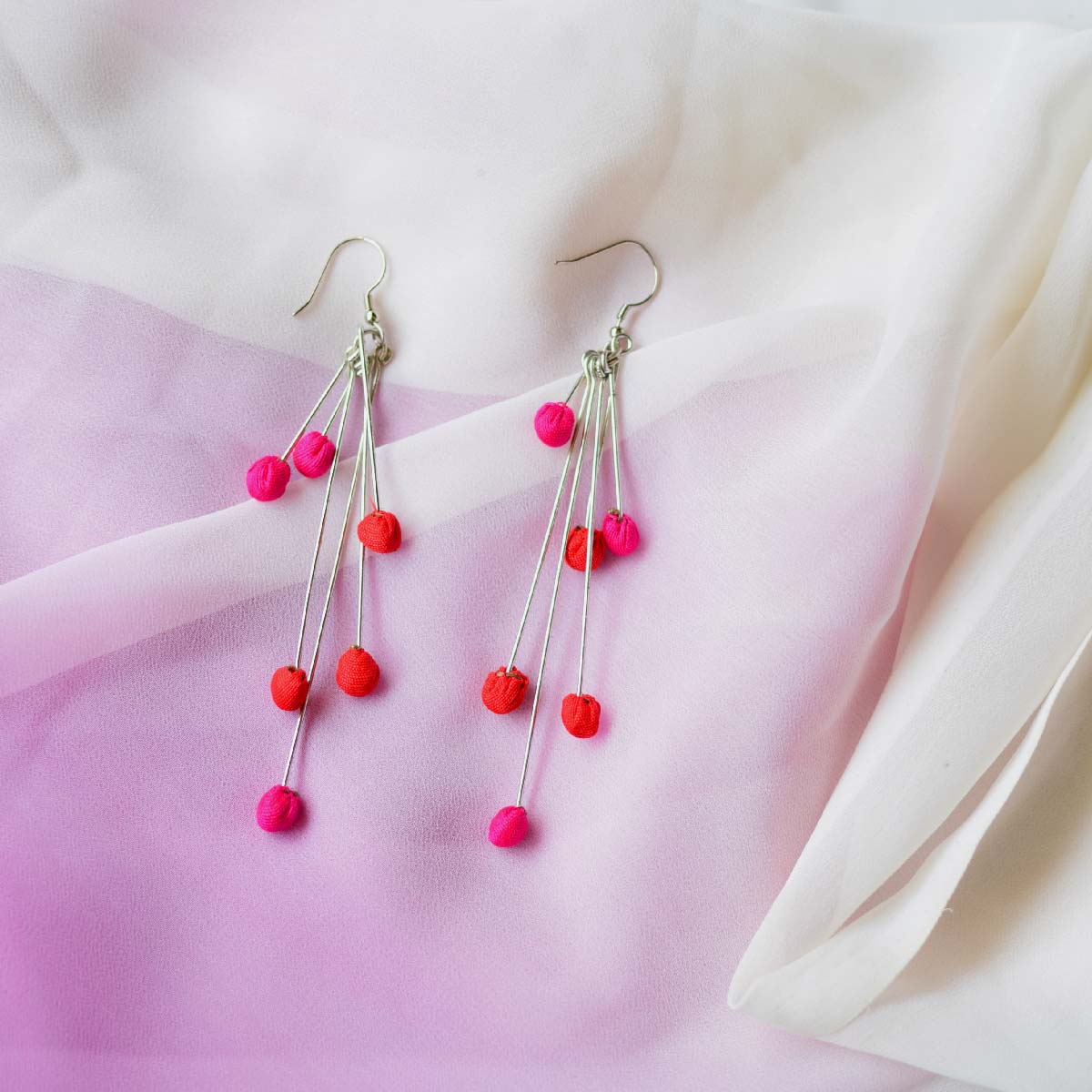 Aabha 6 line  earrings- ABH6-E2