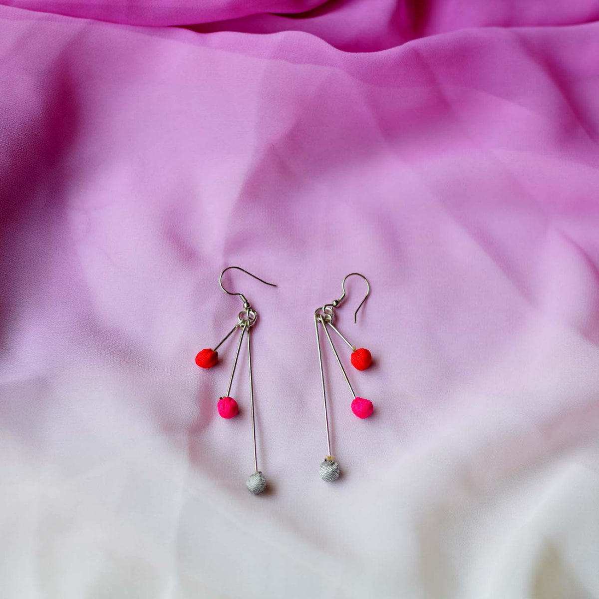 Aabha 3 line Short earrings- ABH3-SH-E3