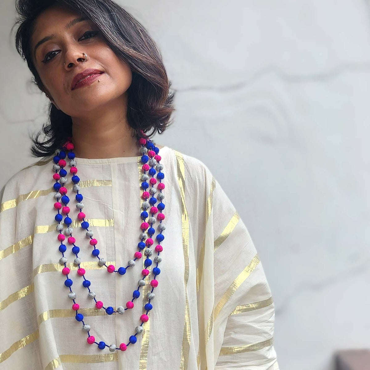 Kamala 3 strings Neckpiece - KA3-NP45