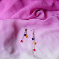 Aabha 3 line Short earrings- ABH3-SH-E4