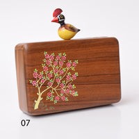 Kakoli wooden clutch - KO-B7