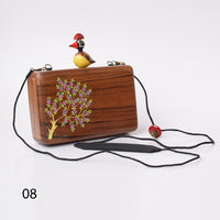 Kakoli wooden clutch- KO-B8