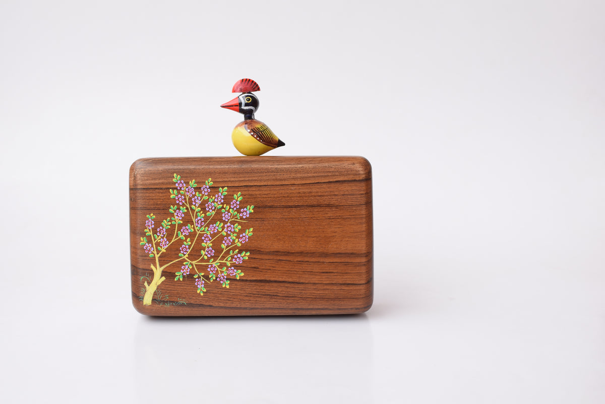 Kakoli wooden clutch- KO-B8