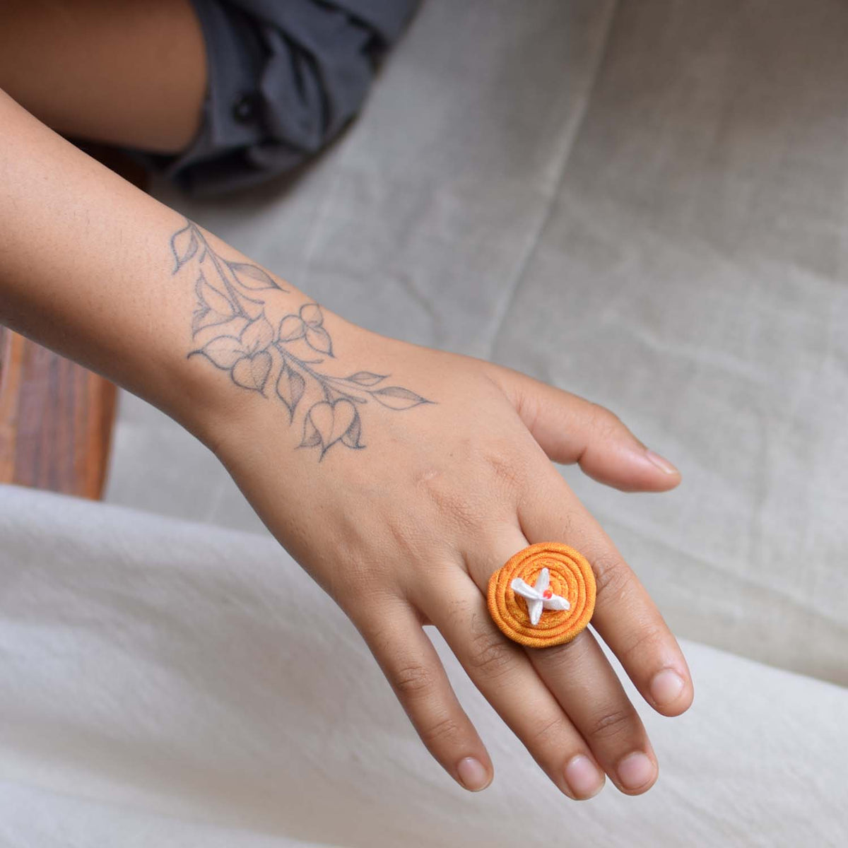 Mini Rangoli finger ring -MRN-R1
