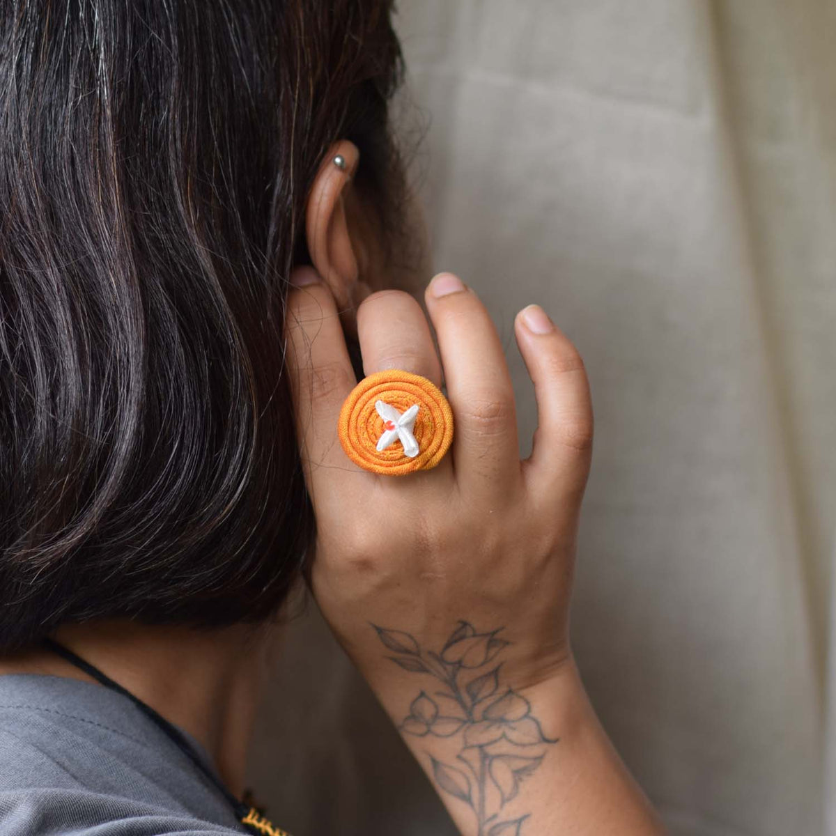 Mini Rangoli finger ring -MRN-R1