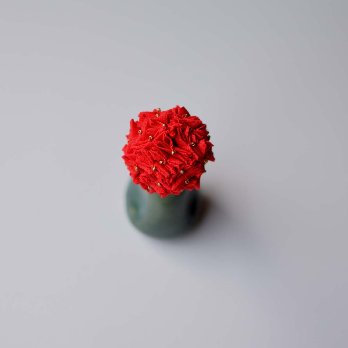 Shiuli Floral Bun Stick – Red 002