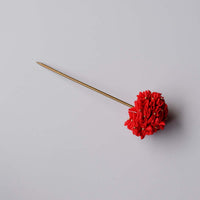 Shiuli Floral Bun Stick – Red 002