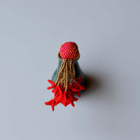 Zubeida Dangling Floral Bun Stick – Hot Pink 003