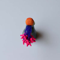 Zubeida Dangling Floral Bun Stick – Yellow 001