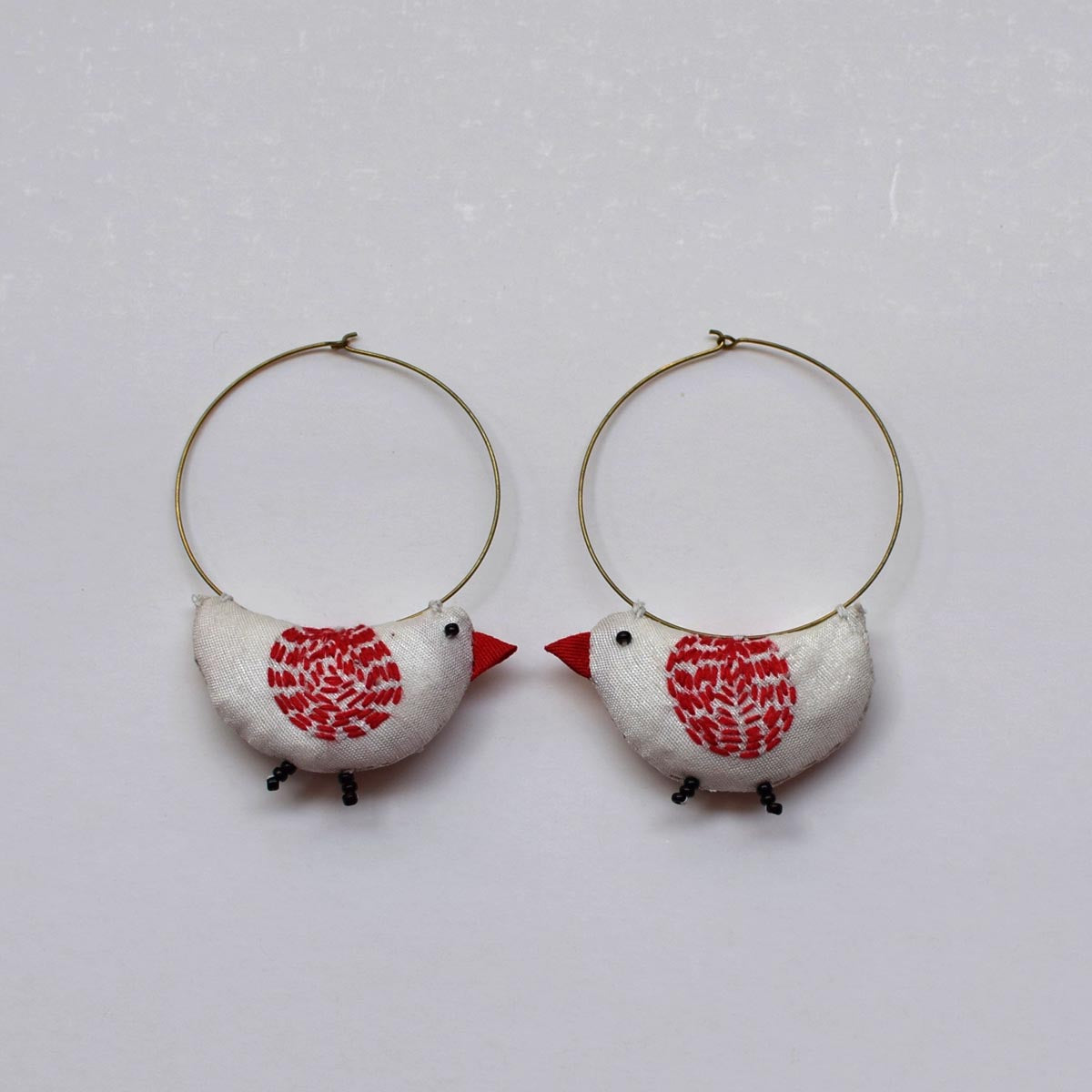 Bulbul hoops- White - BU-E1