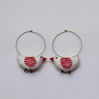 Bulbul hoops- White - BU-E1