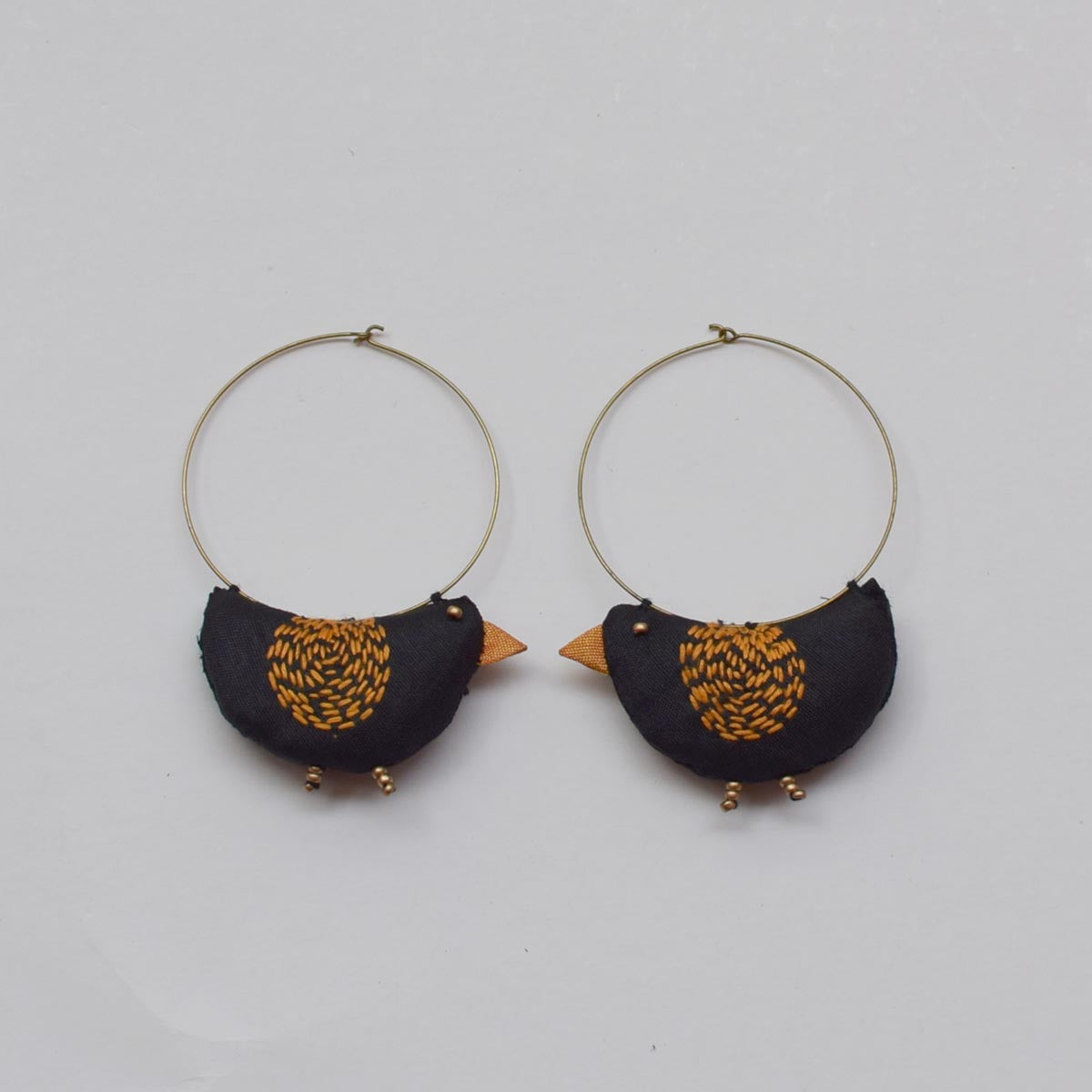 Bulbul hoops-Black - BU-E6