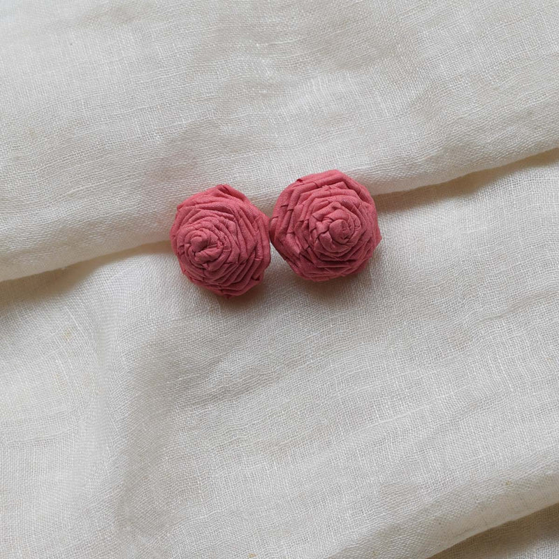 Rosy Stud Earrings in Dusty Rose RO-E04