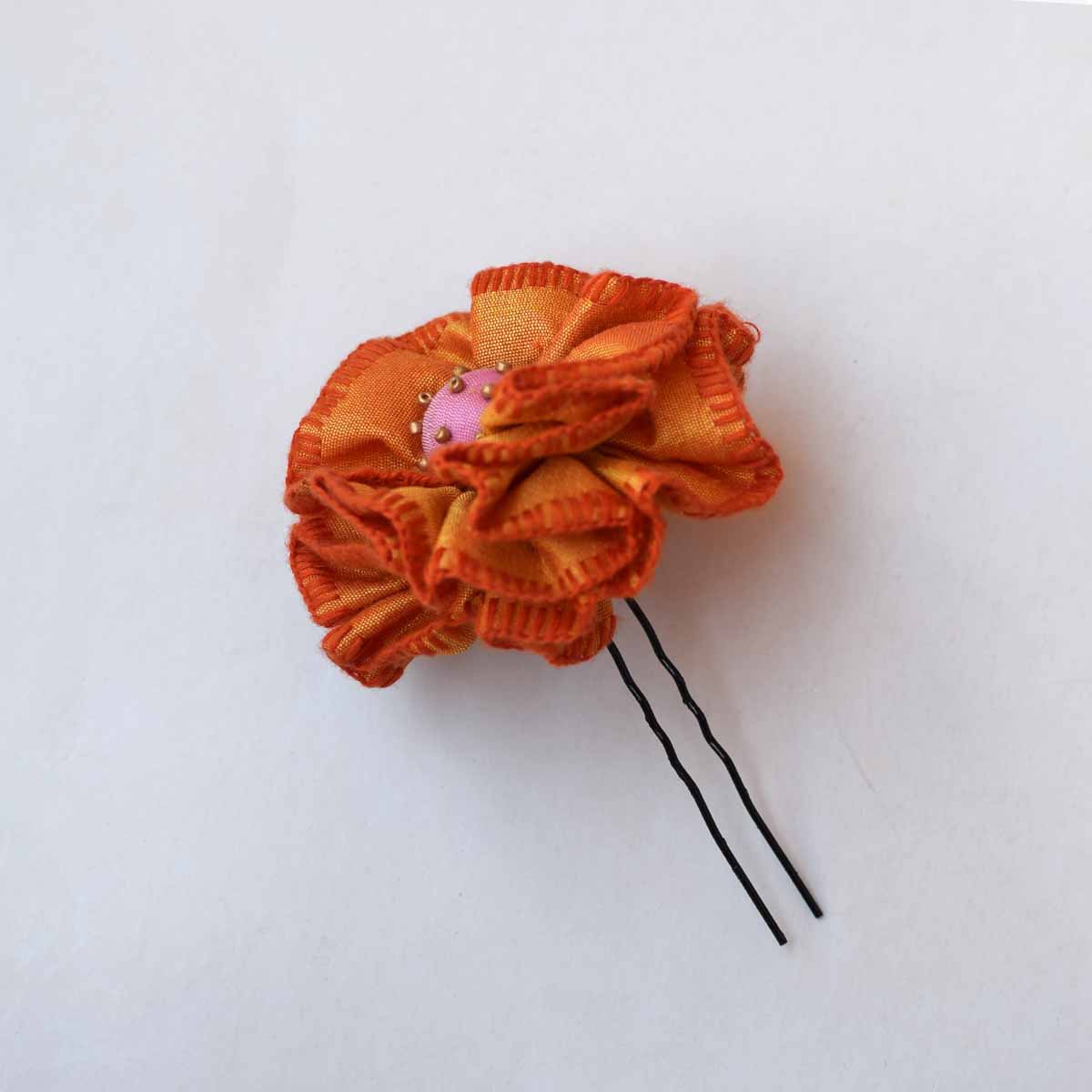 Phoolwanti Bun pin- Yellow 003